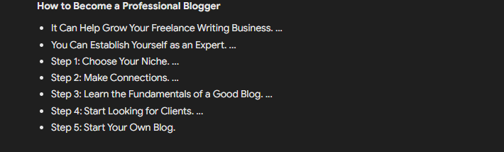 Professional Blogger